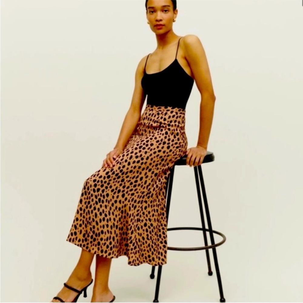 Reformation Bea Midi A-Line Skirt